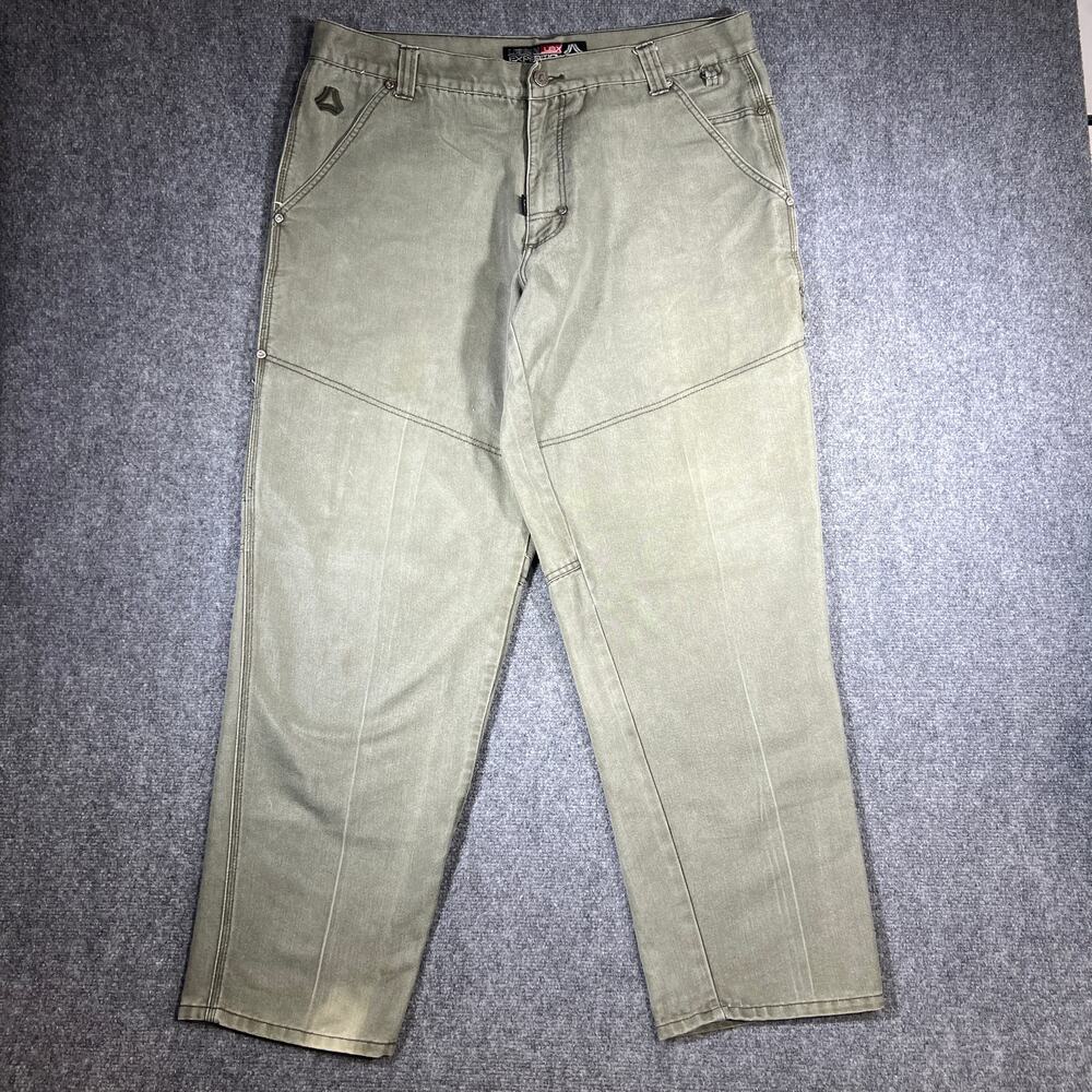 Vintage Y2K Baggy Urban Lex Expedition Carpenter Jeans Olive Green 40